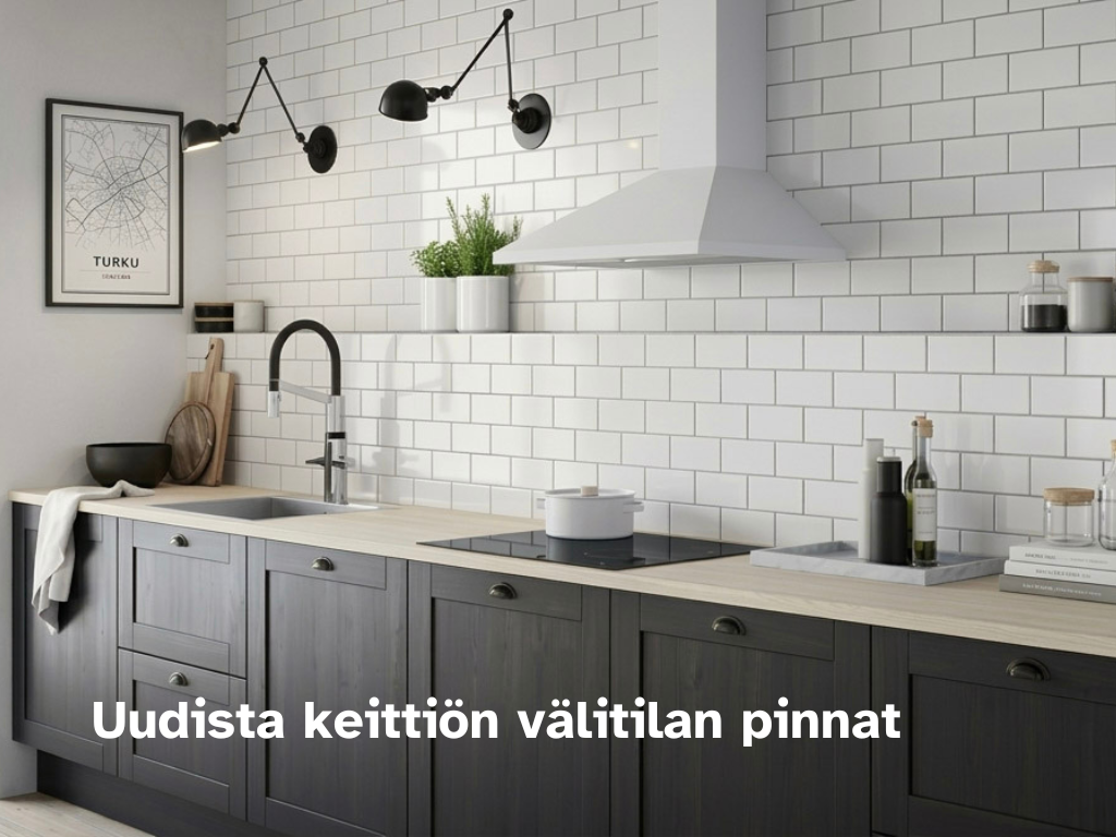 Keittiön välitilan pinnat