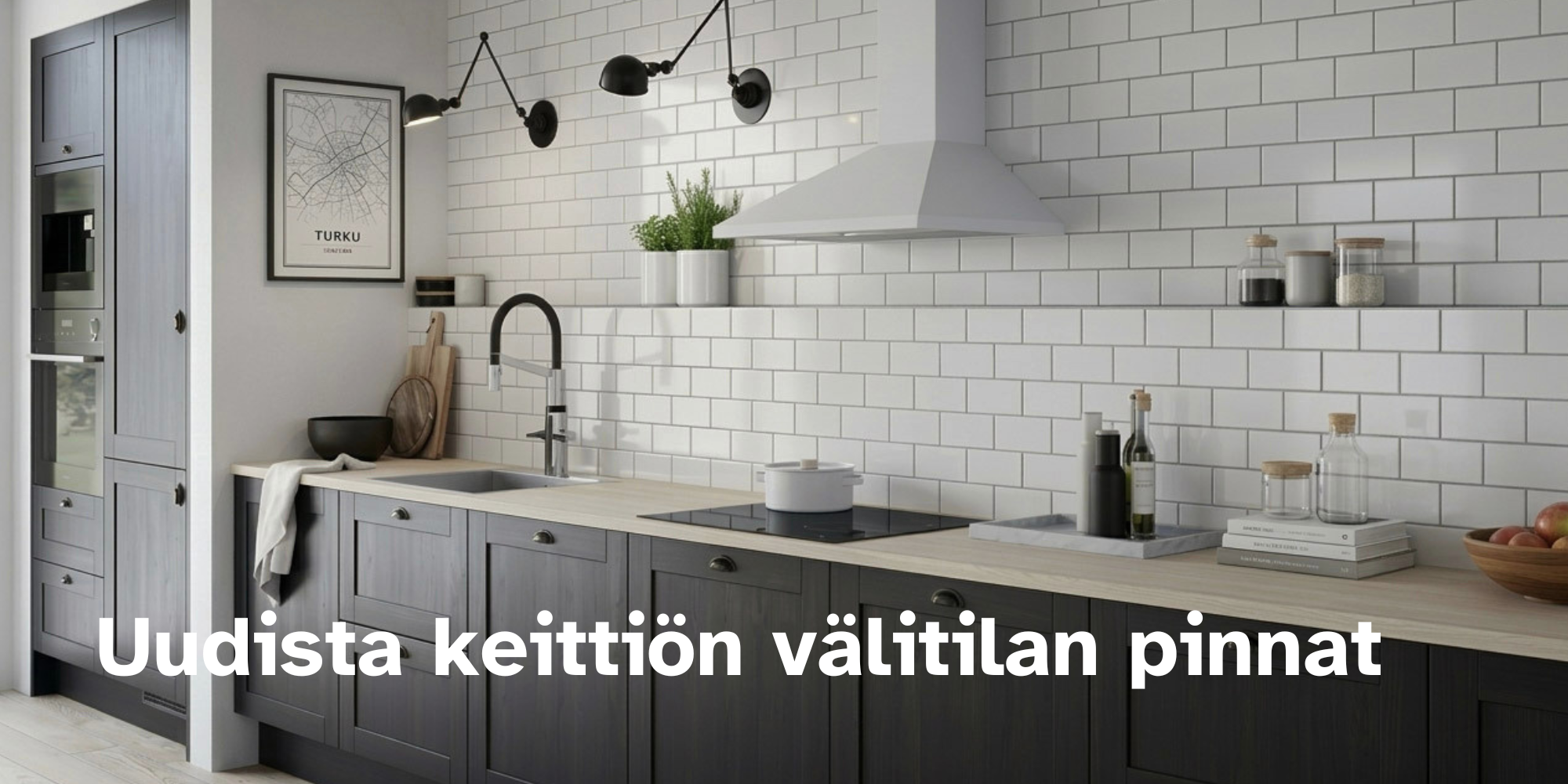 Keittiön välitilan pinnat