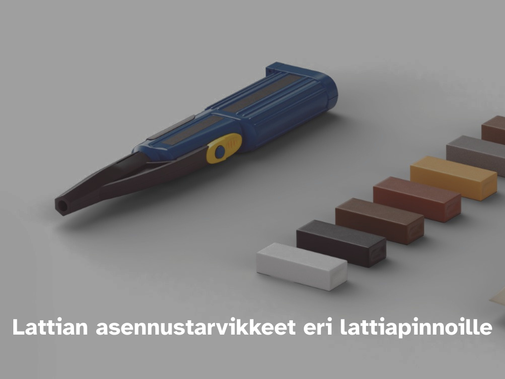 Lattian asennustarvikkeet ja hoito