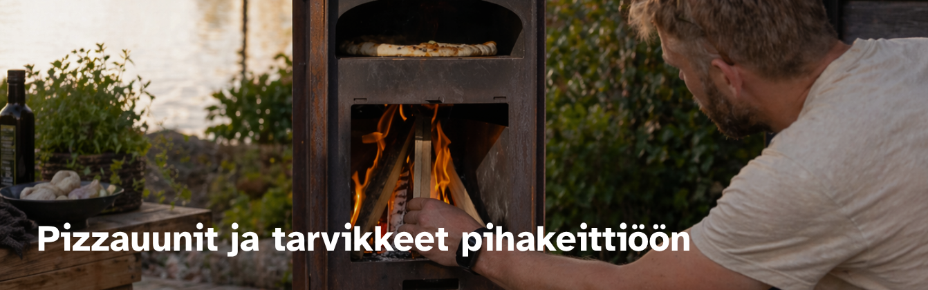 Pizzauunit ja tarvikkeet