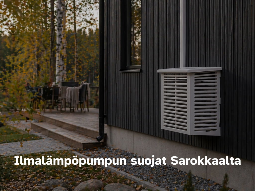 Ilmalämpöpumpun suojakotelot