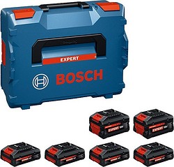 Akkupaketti Expert 4x Exba18v-40 + 2x Exba18v-80 Lb