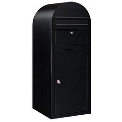 BOBI CARGO st9005 struktuurimusta posti- ja pakettilaatikko