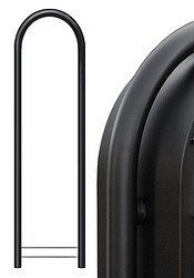BOBI ROUND st9005, struktuurimusta postilaatikon jalusta