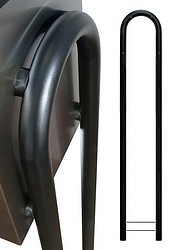 BOBI BOW st9005, struktuurimusta postilaatikon jalusta