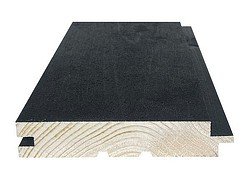 Ulkoverhouslauta UTS 28X145 Välimaalattu Musta Päätypontattu Paintcut