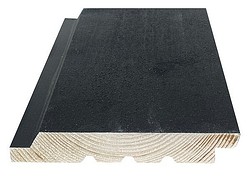 Ulkoverhouslauta UYW 28X170 Välimaalattu Musta Päätypontattu Paintcut