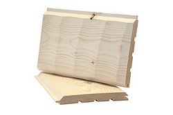 Piilutettu hirsipaneeli kuusi 28X210