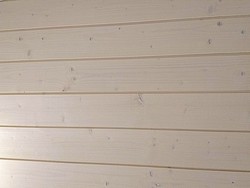 Puupaneeli valkovahattu mänty päätypontattu STS Premium 14X120