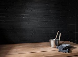 Struktuuripaneeli Kosteudenkestävä STS 15x176x2350 Musta