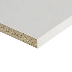 Melamiini hyllylevy valkoinen 16x570x2750 2-sivu list.