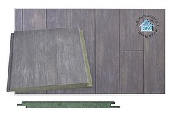 10x160x2070 kattopaneeli kosteudenkestävä MDF 0-sauma Kelo harmaa 1,50m²/pkt