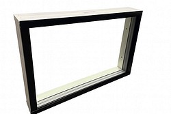Ikkuna MEKA3 9x6 valkoinen/musta RAL9005