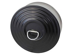 Nokiluukku pyöreä 125mm musta