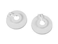 Putken peitelevy 15mm valkoinen 4 kpl/pkt