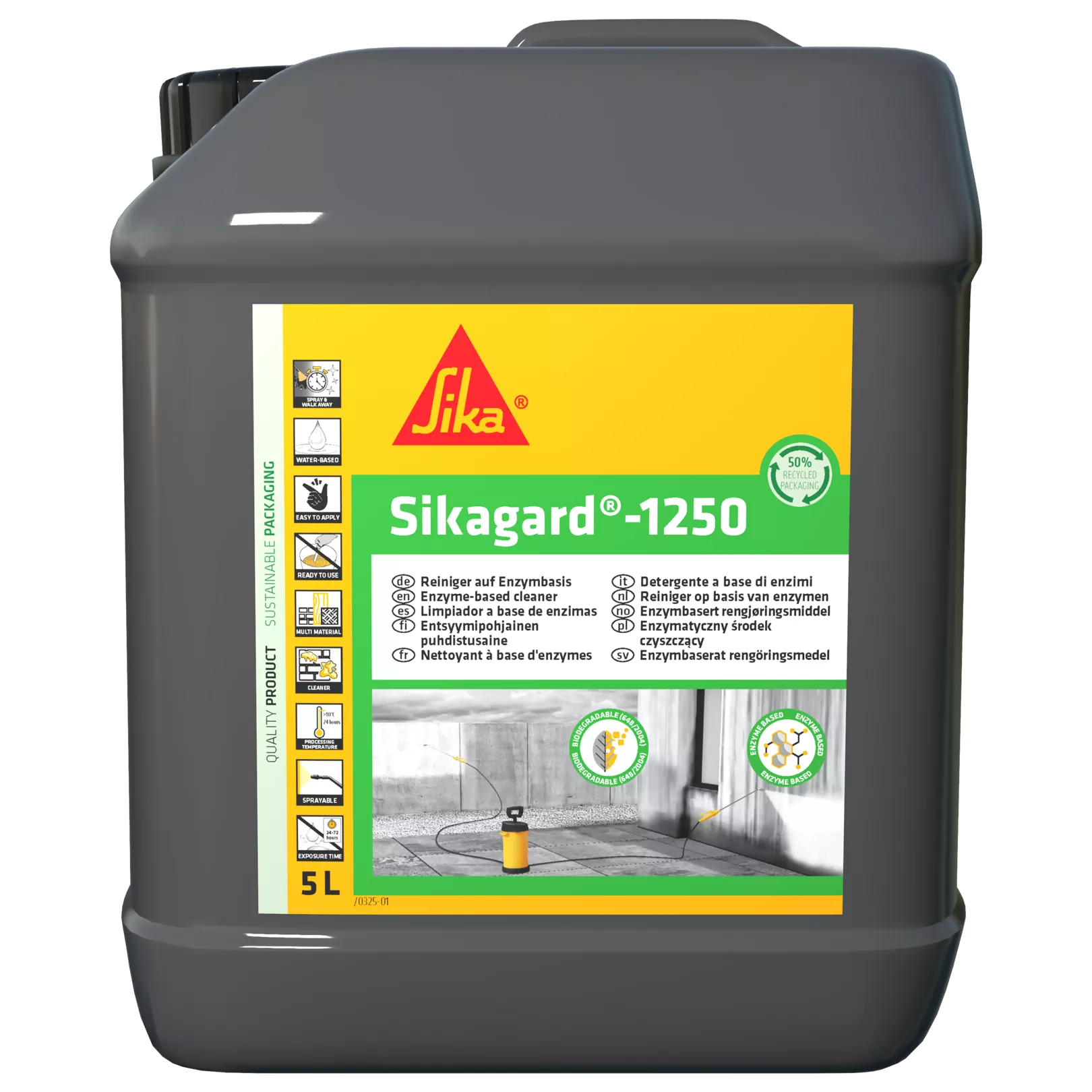 Sikagard-1250 5 l dispersiopuhdistusaine ulos