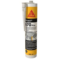 Paloluokiteltu saumaus- ja tiivistysmassa Sikasil-670 Fire white 300 ml