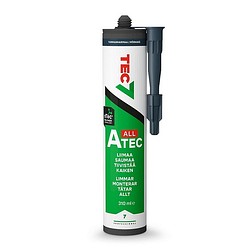 Tec7 A-Tec liimamassa 310ml Antrasiitti