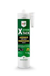 Tec7 X-Tack joustava asennusliima 290ml Valkoinen