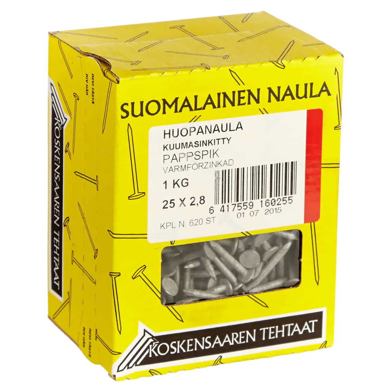 Huopanaula 25x2,8 kuumasinkitty 1kg