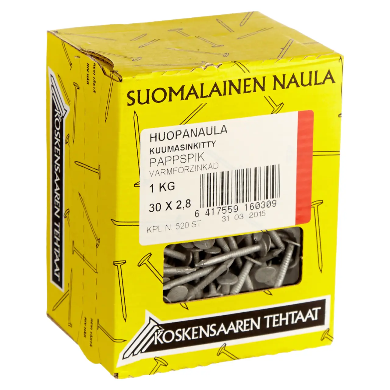 Huopanaula 30x2,8 kuumasinkitty 1kg
