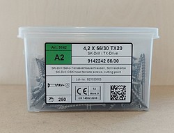 Ruuvi 4,2X55 RST A2 Tx20 250 kpl/ltk