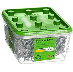 Kipsilevyruuvi GU harvakierre 3,9x30 puu-ja metallirankaan 1000 kpl/ltk