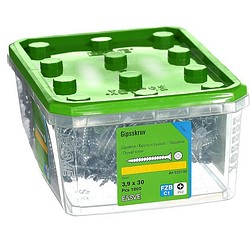 Kipsilevyruuvi harvakierre 3,9x30 puurankaan 1000 kpl/ltk