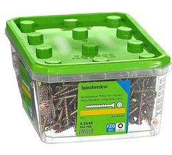 Hobauruuvi 4,2x45 TX15 keltapassivoitu 700 kpl/ltk