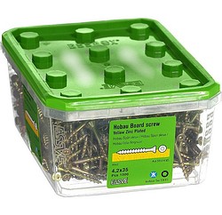 Hobauruuvi 4,2x35 TX15 keltapassivoitu 1000 kpl/ltk