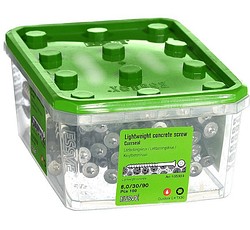 Kevytbetoniruuvi 8x90 100 kpl/pkt