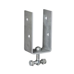 Ruuvipaalun U-kenkä 75mm pystypilarille