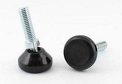 Säätöjalka M8x25 25mm RST/musta sis. lyöntimutterin