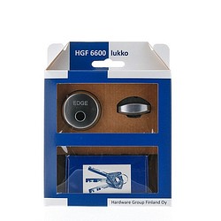 Avainpesä ja vääntönuppi mattakromi HGF 6600 SCr
