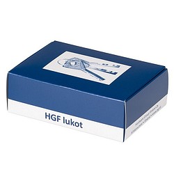 Avainpesä ja vääntönuppi x 2 kromi HGF 6600 Cr