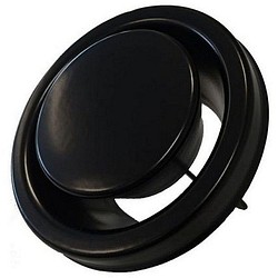 Poistoilmaventtiili 100mm KSO-100 musta RAL9005