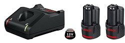 Akku/laturipaketti 12V 2x 3Ah GAL12V-40