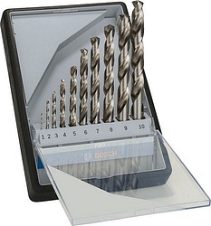 Poranteräsarja 1-10mm HSS-G 10osaa