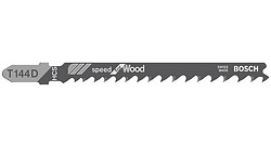 Pistosahanterä T144 D Puu 3 kpl/pkt