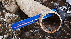 Puukkosahanteräsarja 6-Os.Metalli Säilytyskoteloll