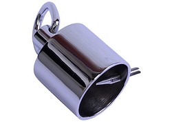 Päätytulppa+Rengas 36mm Kromi 689058