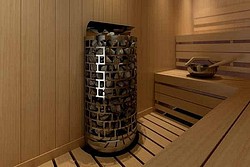 Sähkökiuas Sawo Aries 9kW Wall (8-13m³), Saunova 2,0 ohjauskeskuksella