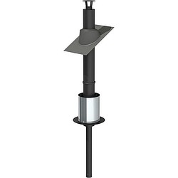 Jeremias ECO saunan piippu musta, halk. 115mm, L-2500