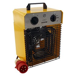 Työmaalämmitin 5kW 400V IPX4 keltainen Lexxa