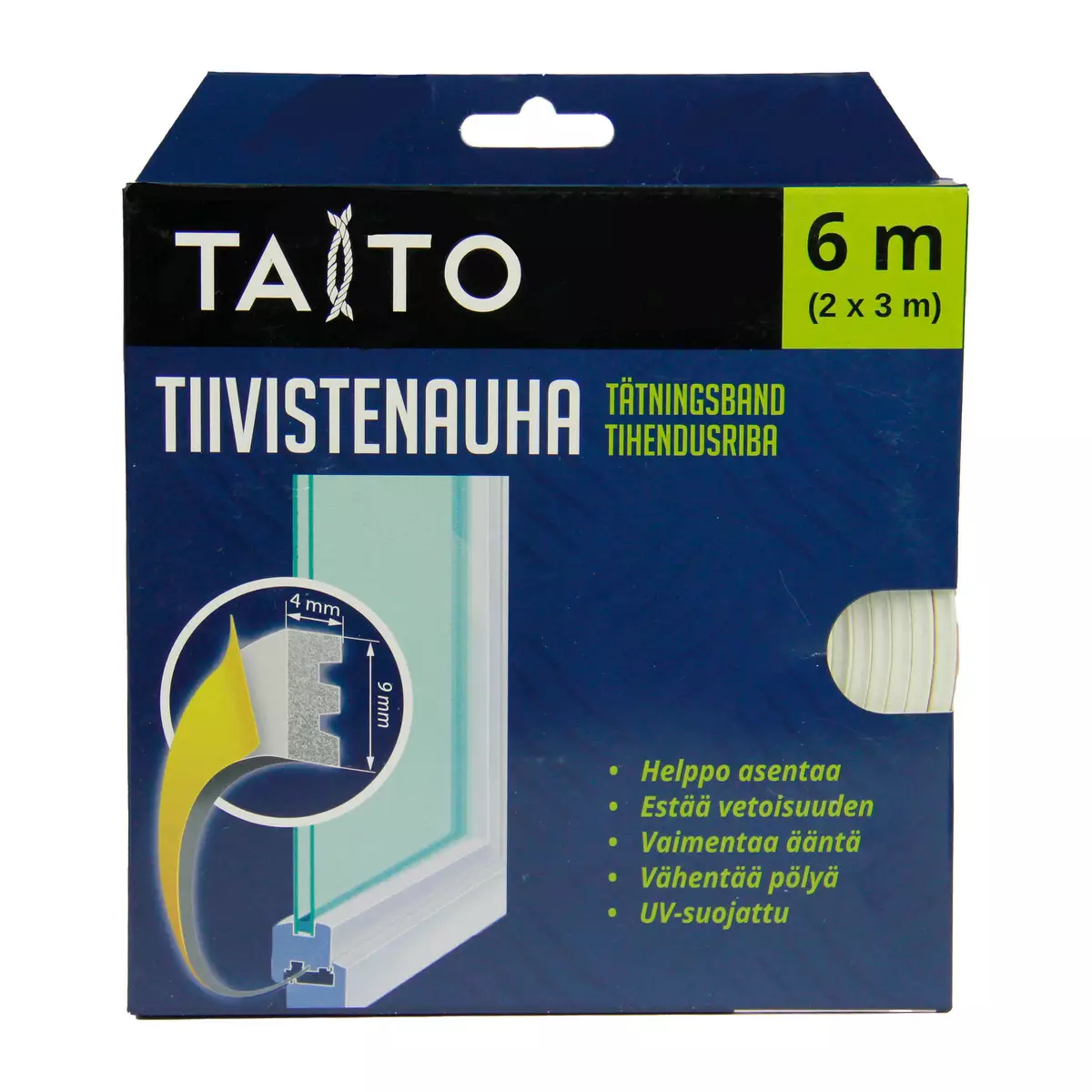 Tiivistenauha E valkoinen 2x3 m