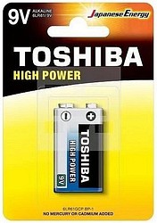 Paristo Alkali High Power 9V 1 kpl/pkt Toshiba
