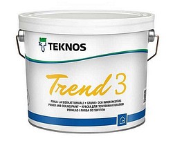 Pohja- ja sisäkattomaali Trend 3 PM1 valkoinen 2,7 l
