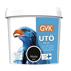 Puuöljy Utö Akva 9 l Musta Vesiohenteinen