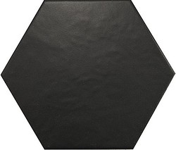 Lattialaatta Hexatile Black matta 11,6x10,1 0,44m²/pkt
