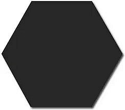 Seinälaatta Equipe Hexagon 12,4x10,7 musta kiiltävä 0,61 m²/pkt